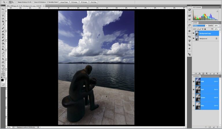 Tutoriel luminosité contraste photoshop