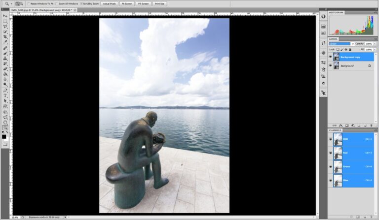 Tutoriel luminosité contraste photoshop