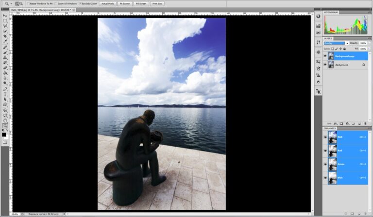 Tutoriel luminosité contraste photoshop