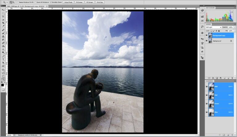 Tutoriel luminosité contraste photoshop