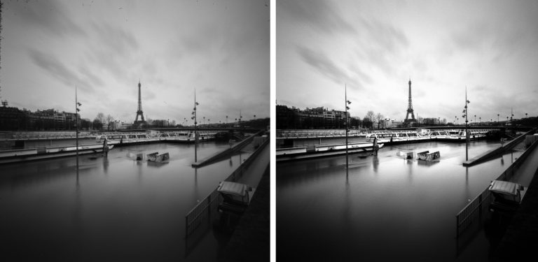 Comparatif d'un scan de pellicule argentique réalisé par Nation Photo.