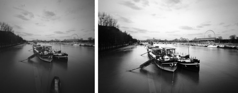 Comparatif d'un scan de pellicule argentique réalisé par Nation Photo.